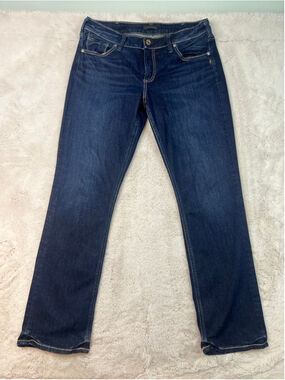 Silver Jeans Avery Straight Leg Jeans Womens Size 32 Dark Blue Denim